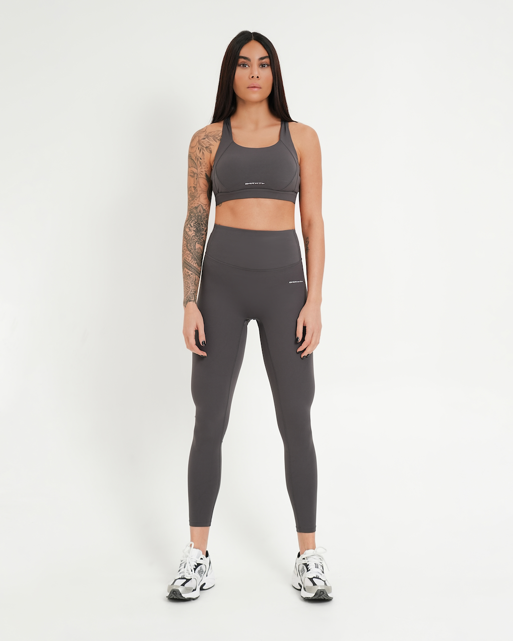 Gravity Pro sculpt v hipline high waist leggings in stone grey